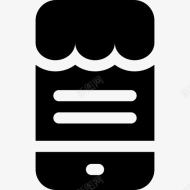 智能手机bloggerinfluenceressentials6已填充图标图标