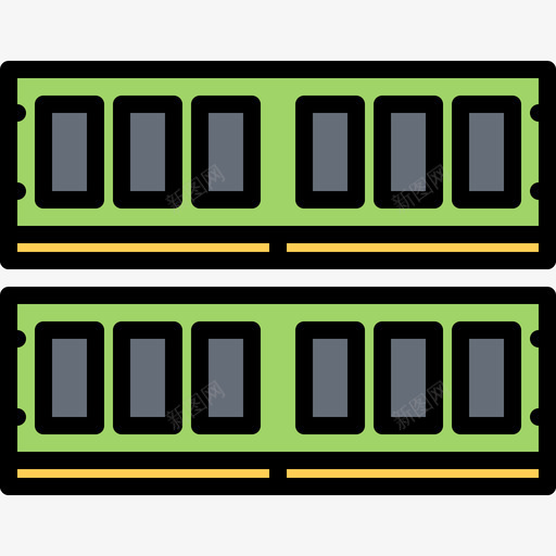 内存计算机53彩色图标svg_新图网 https://ixintu.com 内存 彩色 计算机