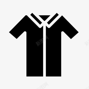 衬衫休闲服装图标图标