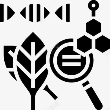 生物学生物技术3字形图标图标