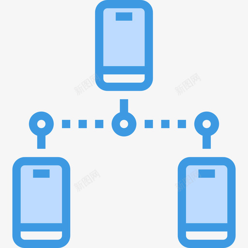 手机电脑网络5蓝色图标svg_新图网 https://ixintu.com 手机 电脑网络 蓝色