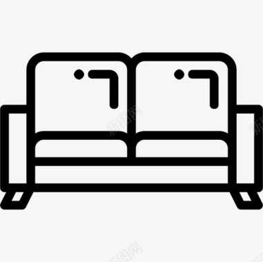沙发客厅枕头图标图标