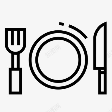 盘子餐具餐具图像图标图标