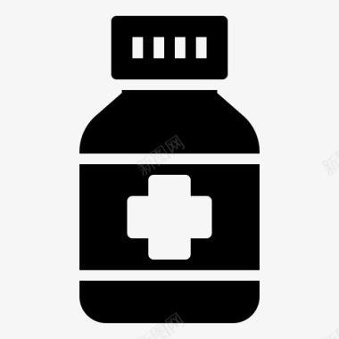 瓶装药品药品医疗保健图标图标