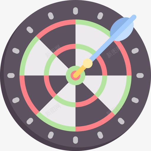 飞镖成功48平坦图标svg_新图网 https://ixintu.com 平坦 成功 飞镖