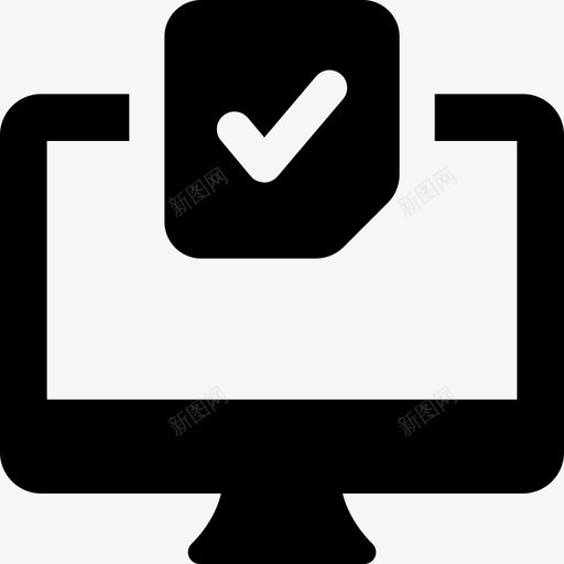 计算机投票1已填充图标svg_新图网 https://ixintu.com 填充 投票 计算机