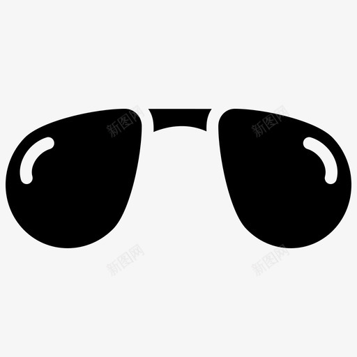 太阳镜冷却器眼镜图标svg_新图网 https://ixintu.com 冷却器 填充 夏季 太阳镜 时尚 眼镜