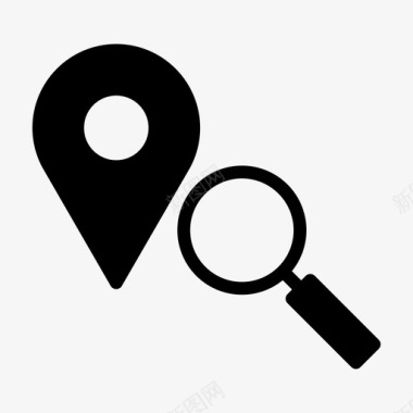 搜索位置目的地查找图标图标