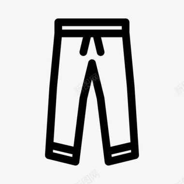 裤子布料直线裤图标图标