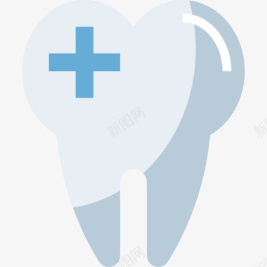 牙科牙科护理21扁平图标图标