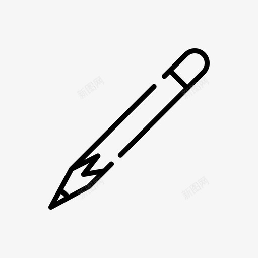 铅笔艺术家5直线图标svg_新图网 https://ixintu.com 直线 艺术家 铅笔