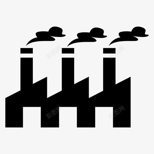 污染空气保护图标svg_新图网 https://ixintu.com 保护 垃圾 污染 环境 空气 自然