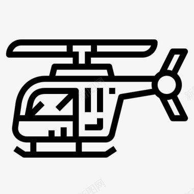 直升机联邦调查局线人图标图标