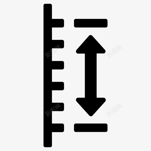 测量高度范围图标svg_新图网 https://ixintu.com 刻度 测量 范围 高度