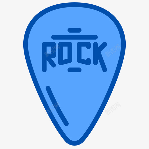 吉他选择摇滚音乐3蓝色图标svg_新图网 https://ixintu.com 吉他 摇滚音乐 蓝色 选择