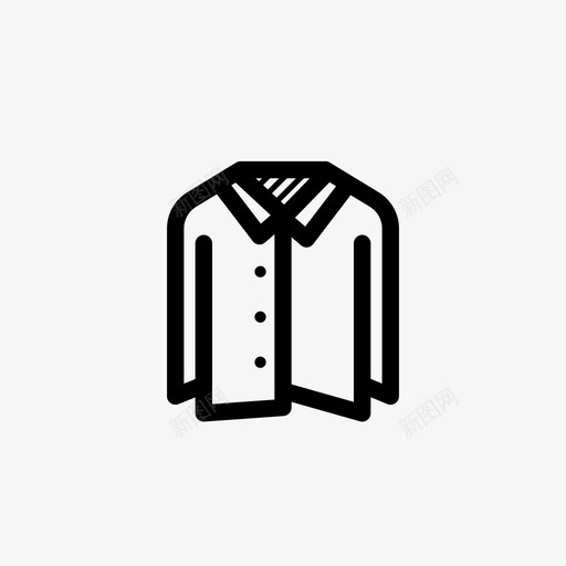 休闲衬衫服装时尚图标svg_新图网 https://ixintu.com 休闲 时尚 服装 穿着 衬衫