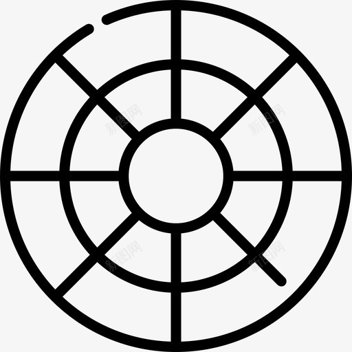色轮平面85线性图标svg_新图网 https://ixintu.com 平面设计85 线性 色轮