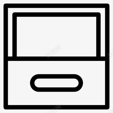档案文件柜抽屉图标图标