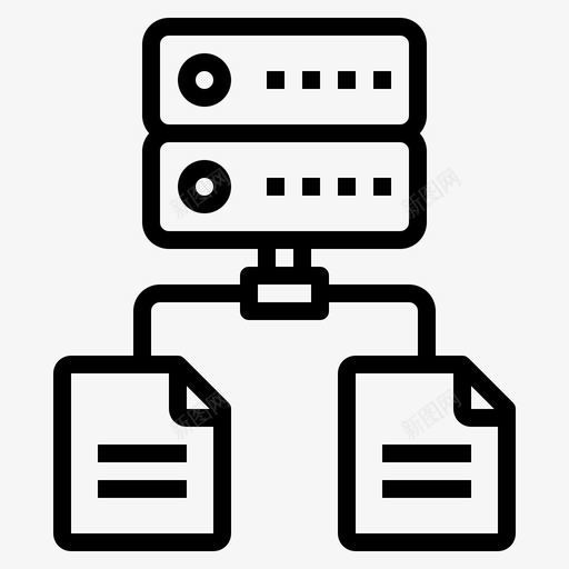数据库大数据62线性图标svg_新图网 https://ixintu.com 大数 数据 数据库 线性