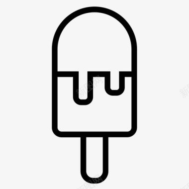 冰棒奶油冰淇淋图标图标