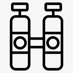 集气瓶气瓶氧气海水图标高清图片