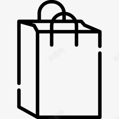 购物袋超市44直线型图标图标