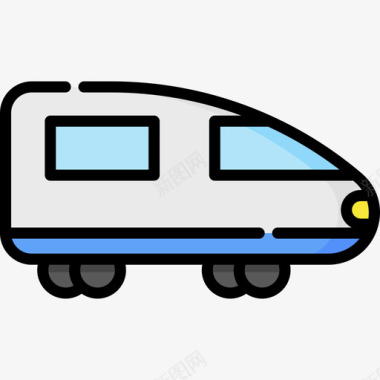 火车公共交通29线颜色图标图标