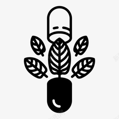 草药桔梗药用植物图标图标