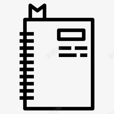 笔记本办公室纸张图标图标