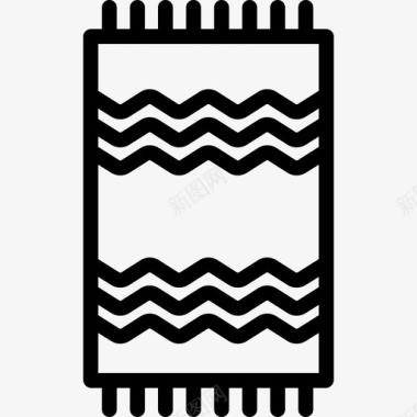 沙滩巾夏季67直纹图标图标