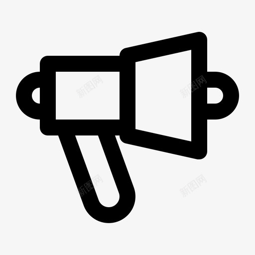 扩音器广告商业图标svg_新图网 https://ixintu.com 企业管理 商业 广告 扩音器 扬声器 新闻 线路 营销