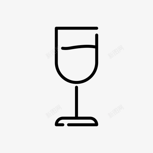 葡萄酒饮料19线性图标svg_新图网 https://ixintu.com 线性 葡萄酒 饮料