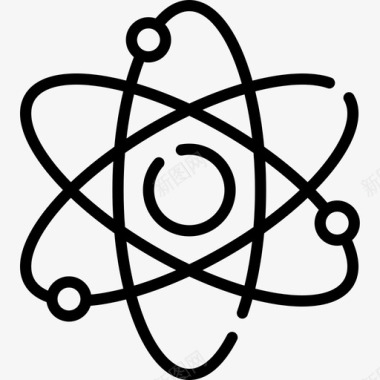原子核8线状图标图标