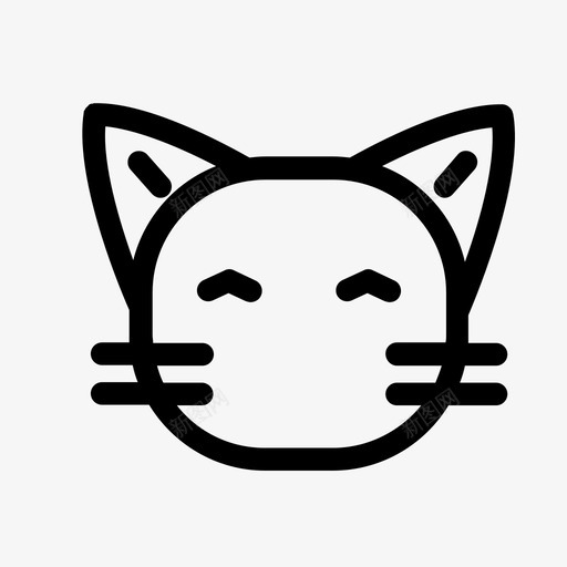 猫动物表情符号图标svg_新图网 https://ixintu.com 动物 宠物 猫 猫行 表情符号