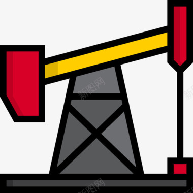 泵千斤顶污染13线性颜色图标图标