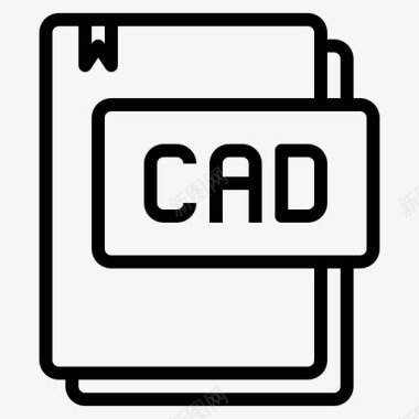 Cad文件类型14线性图标图标