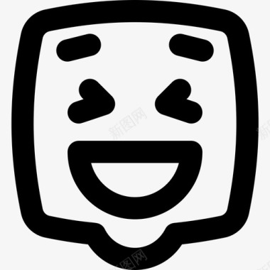 LaughingEmoji48线性图标图标