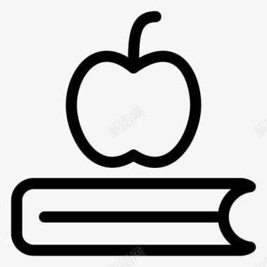 教育苹果书籍图标图标