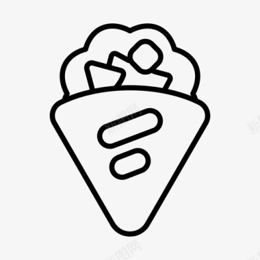奎萨迪拉食物快餐图标图标