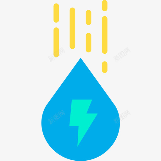 水力发电能源25平坦图标svg_新图网 https://ixintu.com 平坦 水力发电 能源25