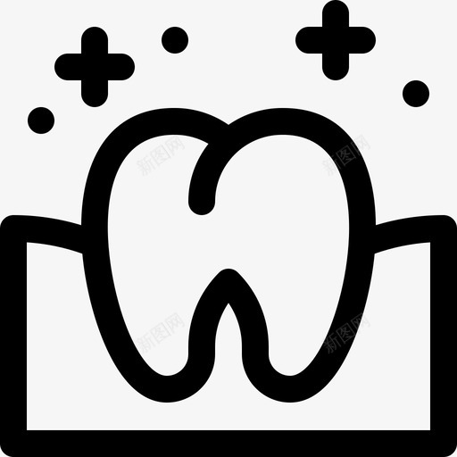 牙齿卫生常规12线性图标svg_新图网 https://ixintu.com 卫生 常规 牙齿 线性