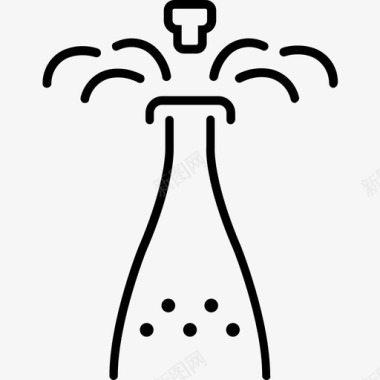 香槟酒精瓶子图标图标