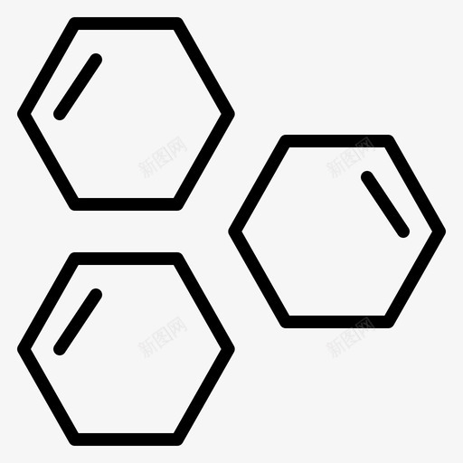 细胞六边形科学图标svg_新图网 https://ixintu.com 六边形 形状 科学 空间 细胞