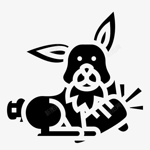 兔子地洞胡萝卜图标svg_新图网 https://ixintu.com 兔子 图案 地洞 宠物 毛皮 胡萝卜 野兔