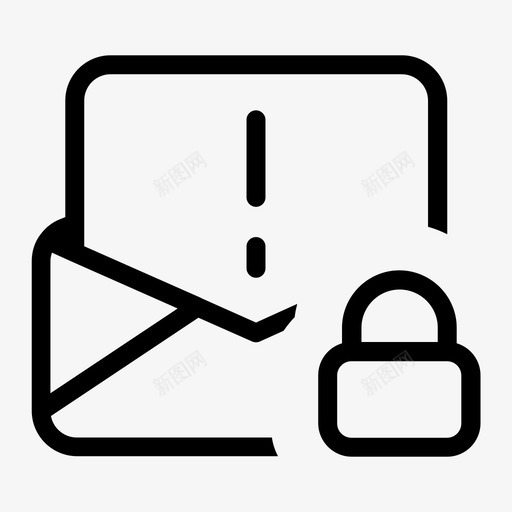加密病毒邮件svg_新图网 https://ixintu.com 加密病毒邮件