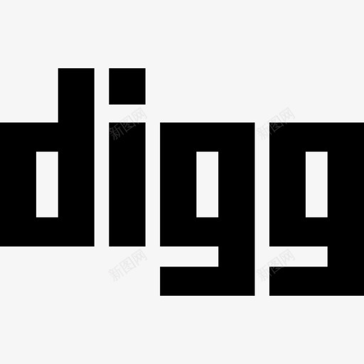 Digg社交标识2填充图标svg_新图网 https://ixintu.com Digg 填充 标识 社交