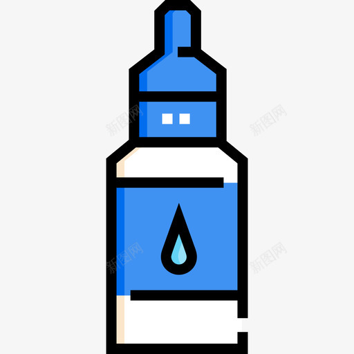 眼药水过敏14线性颜色图标svg_新图网 https://ixintu.com 眼药水 线性 过敏 颜色