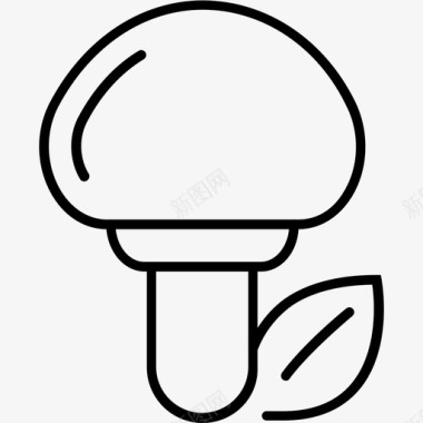白蘑菇牛肝菌食品图标图标