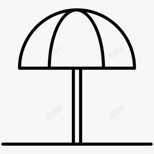 雨伞夏季2件装线图标svg_新图网 https://ixintu.com 2件 图标 夏季 装线 雨伞