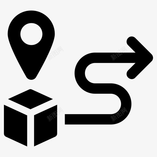 跟踪交货运费图标svg_新图网 https://ixintu.com 交货 物流 装运 跟踪 运费